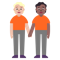 People Holding Hands- Medium-Light Skin Tone- Medium-Dark Skin Tone emoji on Microsoft